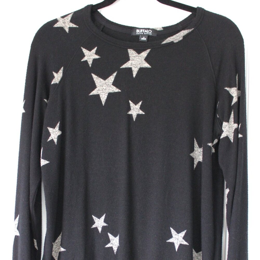 Buffalo David Bitton S Star Print Sweatshirt - Celestial Spring Knit 🌟